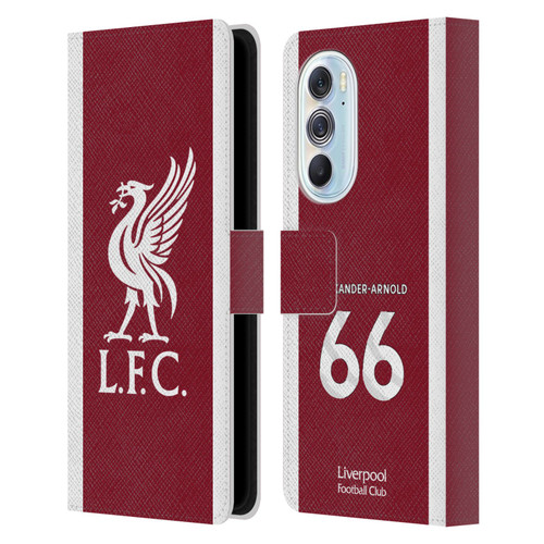 Liverpool Football Club 2023/24 Players Home Kit Trent Alexander-Arnold Leather Book Wallet Case Cover For Motorola Edge X30