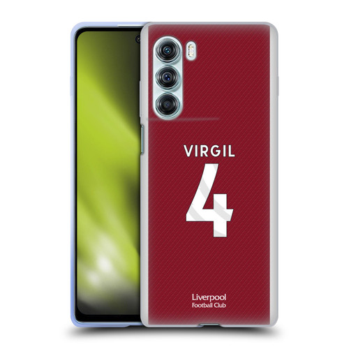 Liverpool Football Club 2023/24 Players Home Kit Virgil van Dijk Soft Gel Case for Motorola Edge S30 / Moto G200 5G