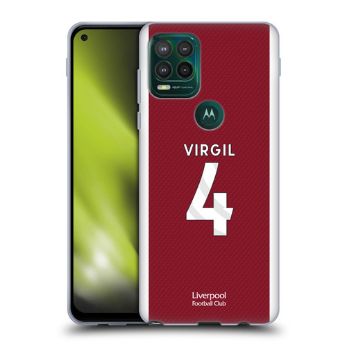 Liverpool Football Club 2023/24 Players Home Kit Virgil van Dijk Soft Gel Case for Motorola Moto G Stylus 5G 2021