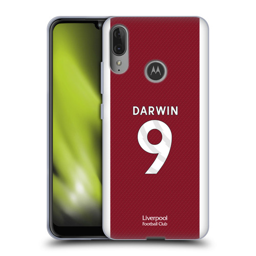 Liverpool Football Club 2023/24 Players Home Kit Darwin Núñez Soft Gel Case for Motorola Moto E6 Plus