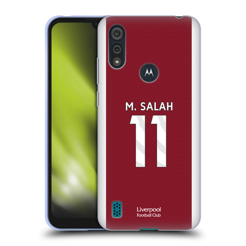 Liverpool Football Club 2023/24 Players Home Kit Mohamed Salah Soft Gel Case for Motorola Moto E6s (2020)