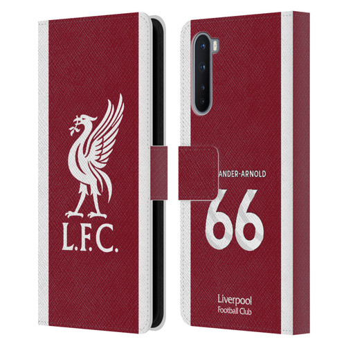 Liverpool Football Club 2023/24 Players Home Kit Trent Alexander-Arnold Leather Book Wallet Case Cover For OnePlus Nord 5G