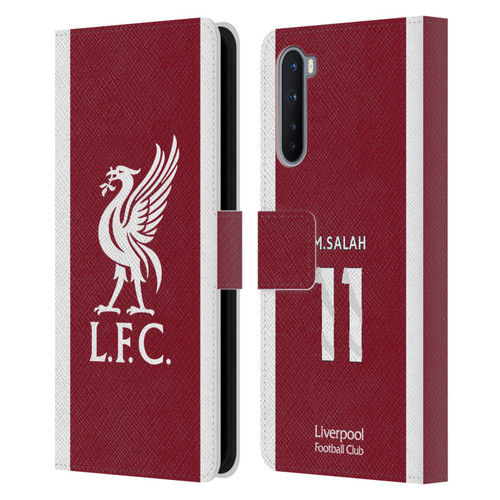 Liverpool Football Club 2023/24 Players Home Kit Mohamed Salah Leather Book Wallet Case Cover For OnePlus Nord 5G