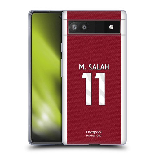 Liverpool Football Club 2023/24 Players Home Kit Mohamed Salah Soft Gel Case for Google Pixel 6a