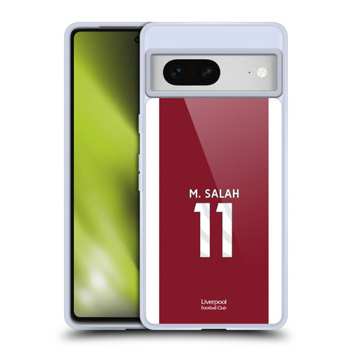 Liverpool Football Club 2023/24 Players Home Kit Mohamed Salah Soft Gel Case for Google Pixel 7