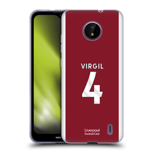 Liverpool Football Club 2023/24 Players Home Kit Virgil van Dijk Soft Gel Case for Nokia C10 / C20