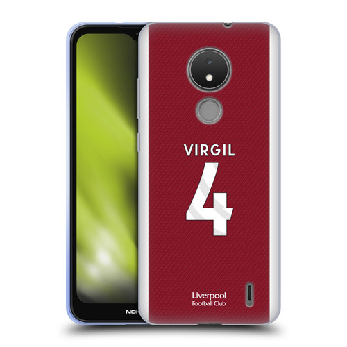 Liverpool Football Club 2023/24 Players Home Kit Virgil van Dijk Soft Gel Case for Nokia C21