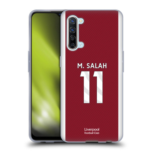 Liverpool Football Club 2023/24 Players Home Kit Mohamed Salah Soft Gel Case for OPPO Find X2 Lite 5G