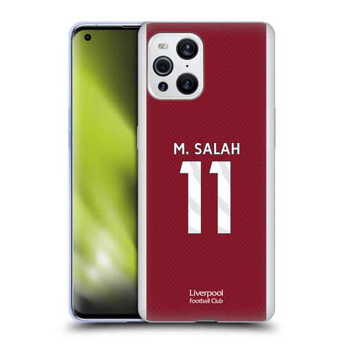 Liverpool Football Club 2023/24 Players Home Kit Mohamed Salah Soft Gel Case for OPPO Find X3 / Pro