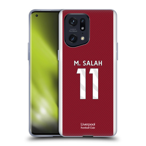 Liverpool Football Club 2023/24 Players Home Kit Mohamed Salah Soft Gel Case for OPPO Find X5 Pro