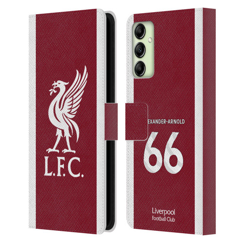 Liverpool Football Club 2023/24 Players Home Kit Trent Alexander-Arnold Leather Book Wallet Case Cover For Samsung Galaxy A14 5G