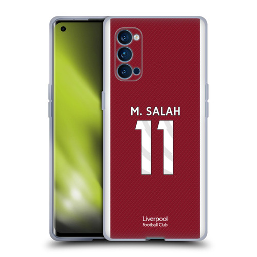 Liverpool Football Club 2023/24 Players Home Kit Mohamed Salah Soft Gel Case for OPPO Reno 4 Pro 5G