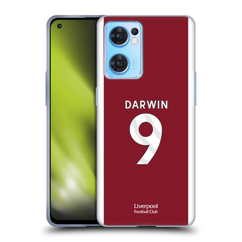 Liverpool Football Club 2023/24 Players Home Kit Darwin Núñez Soft Gel Case for OPPO Reno7 5G / Find X5 Lite