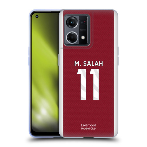 Liverpool Football Club 2023/24 Players Home Kit Mohamed Salah Soft Gel Case for OPPO Reno8 4G