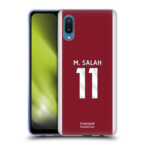 Liverpool Football Club 2023/24 Players Home Kit Mohamed Salah Soft Gel Case for Samsung Galaxy A02/M02 (2021)