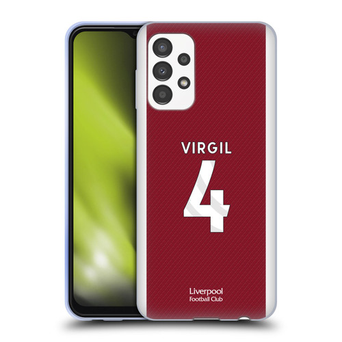 Liverpool Football Club 2023/24 Players Home Kit Virgil van Dijk Soft Gel Case for Samsung Galaxy A13 (2022)