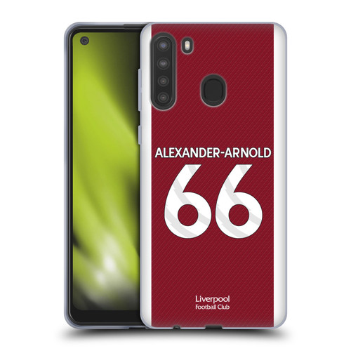 Liverpool Football Club 2023/24 Players Home Kit Trent Alexander-Arnold Soft Gel Case for Samsung Galaxy A21 (2020)