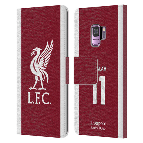 Liverpool Football Club 2023/24 Players Home Kit Mohamed Salah Leather Book Wallet Case Cover For Samsung Galaxy S9