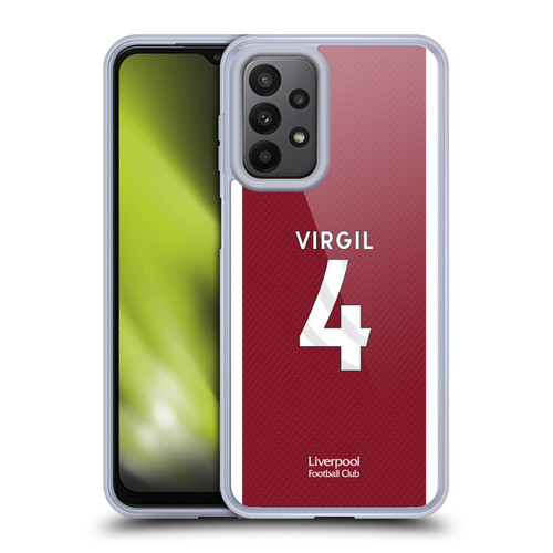 Liverpool Football Club 2023/24 Players Home Kit Virgil van Dijk Soft Gel Case for Samsung Galaxy A23 / 5G (2022)