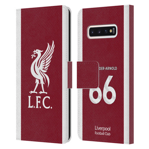 Liverpool Football Club 2023/24 Players Home Kit Trent Alexander-Arnold Leather Book Wallet Case Cover For Samsung Galaxy S10