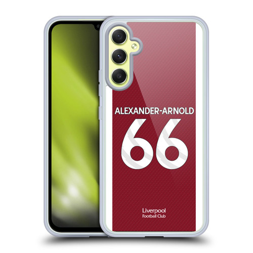 Liverpool Football Club 2023/24 Players Home Kit Trent Alexander-Arnold Soft Gel Case for Samsung Galaxy A34 5G