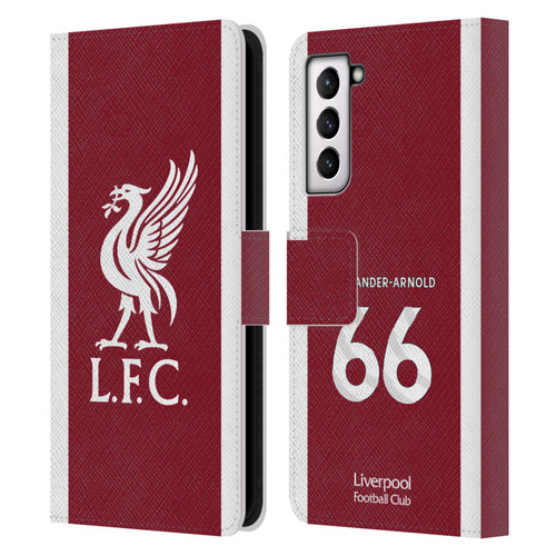 Liverpool Football Club 2023/24 Players Home Kit Trent Alexander-Arnold Leather Book Wallet Case Cover For Samsung Galaxy S21 5G