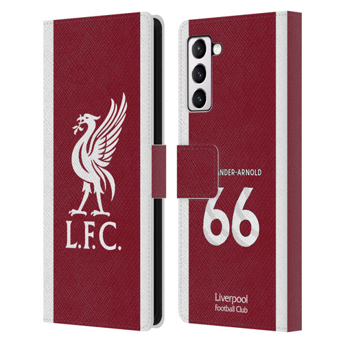 Liverpool Football Club 2023/24 Players Home Kit Trent Alexander-Arnold Leather Book Wallet Case Cover For Samsung Galaxy S21+ 5G