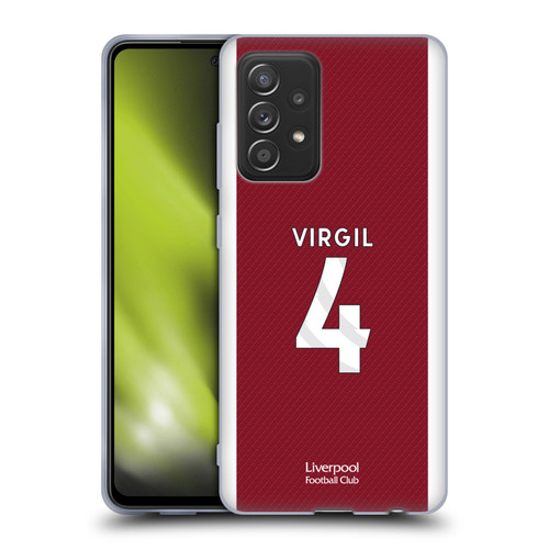 Liverpool Football Club 2023/24 Players Home Kit Virgil van Dijk Soft Gel Case for Samsung Galaxy A52 / A52s / 5G (2021)