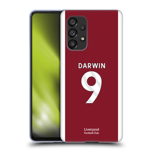 Liverpool Football Club 2023/24 Players Home Kit Darwin Núñez Soft Gel Case for Samsung Galaxy A53 5G (2022)