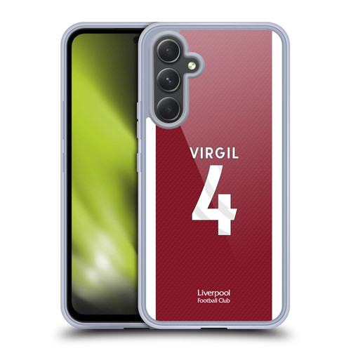 Liverpool Football Club 2023/24 Players Home Kit Virgil van Dijk Soft Gel Case for Samsung Galaxy A54 5G