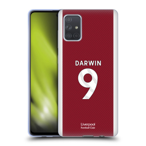Liverpool Football Club 2023/24 Players Home Kit Darwin Núñez Soft Gel Case for Samsung Galaxy A71 (2019)