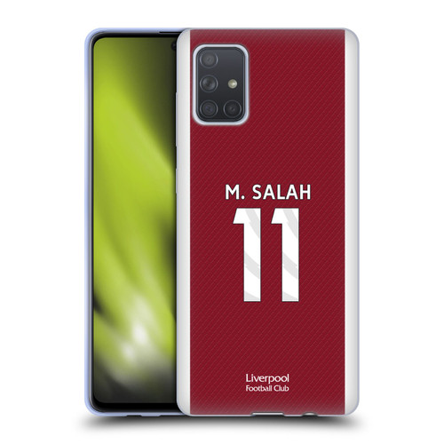Liverpool Football Club 2023/24 Players Home Kit Mohamed Salah Soft Gel Case for Samsung Galaxy A71 (2019)