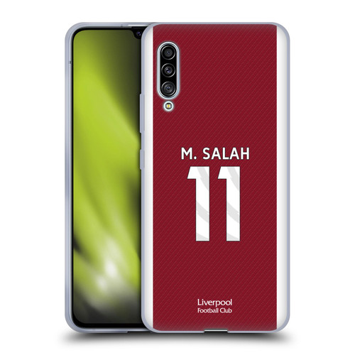 Liverpool Football Club 2023/24 Players Home Kit Mohamed Salah Soft Gel Case for Samsung Galaxy A90 5G (2019)