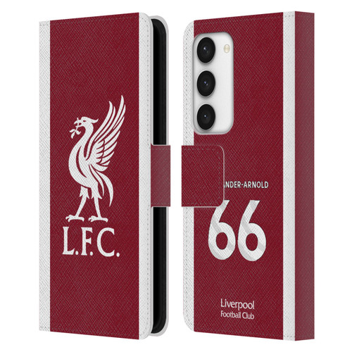 Liverpool Football Club 2023/24 Players Home Kit Trent Alexander-Arnold Leather Book Wallet Case Cover For Samsung Galaxy S23 5G