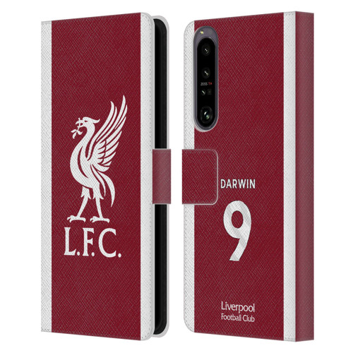 Liverpool Football Club 2023/24 Players Home Kit Darwin Núñez Leather Book Wallet Case Cover For Sony Xperia 1 IV