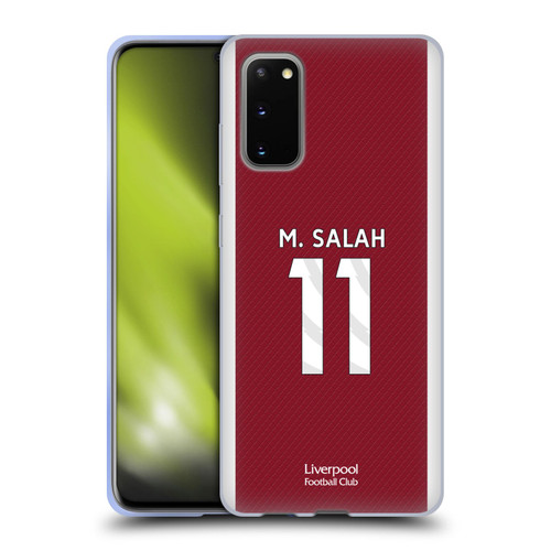 Liverpool Football Club 2023/24 Players Home Kit Mohamed Salah Soft Gel Case for Samsung Galaxy S20 / S20 5G