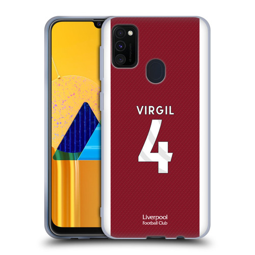Liverpool Football Club 2023/24 Players Home Kit Virgil van Dijk Soft Gel Case for Samsung Galaxy M30s (2019)/M21 (2020)