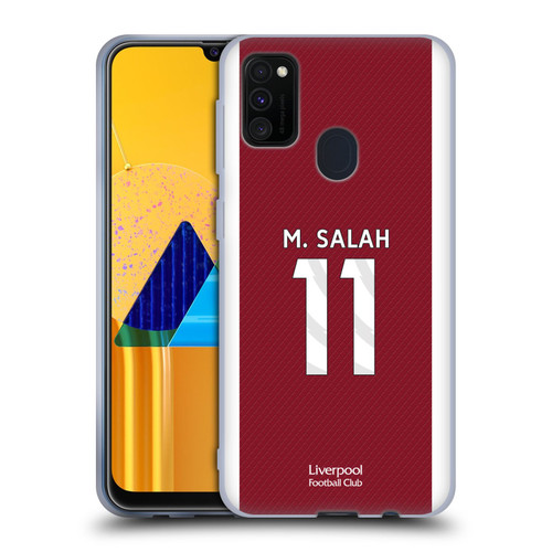 Liverpool Football Club 2023/24 Players Home Kit Mohamed Salah Soft Gel Case for Samsung Galaxy M30s (2019)/M21 (2020)