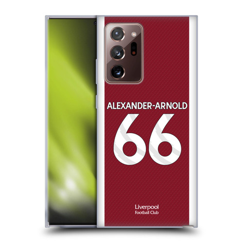Liverpool Football Club 2023/24 Players Home Kit Trent Alexander-Arnold Soft Gel Case for Samsung Galaxy Note20 Ultra / 5G