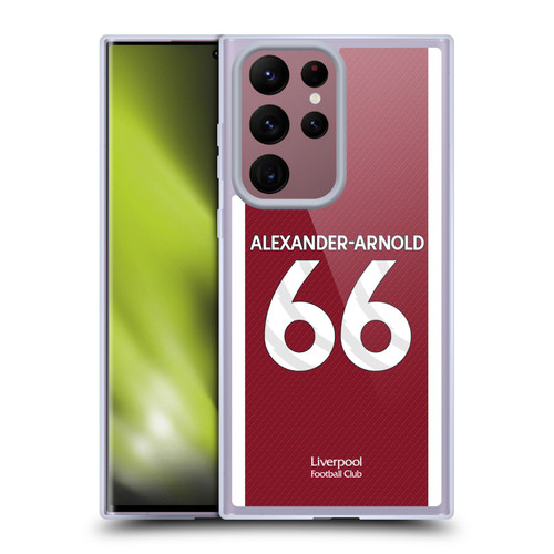 Liverpool Football Club 2023/24 Players Home Kit Trent Alexander-Arnold Soft Gel Case for Samsung Galaxy S22 Ultra 5G
