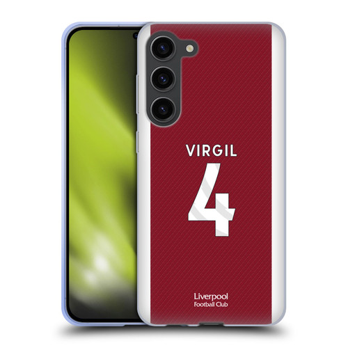 Liverpool Football Club 2023/24 Players Home Kit Virgil van Dijk Soft Gel Case for Samsung Galaxy S23+ 5G