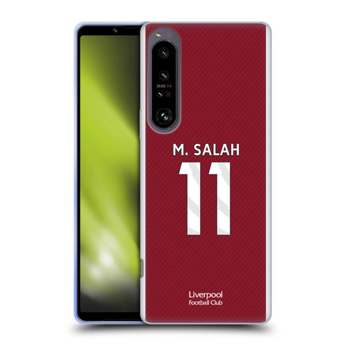 Liverpool Football Club 2023/24 Players Home Kit Mohamed Salah Soft Gel Case for Sony Xperia 1 IV