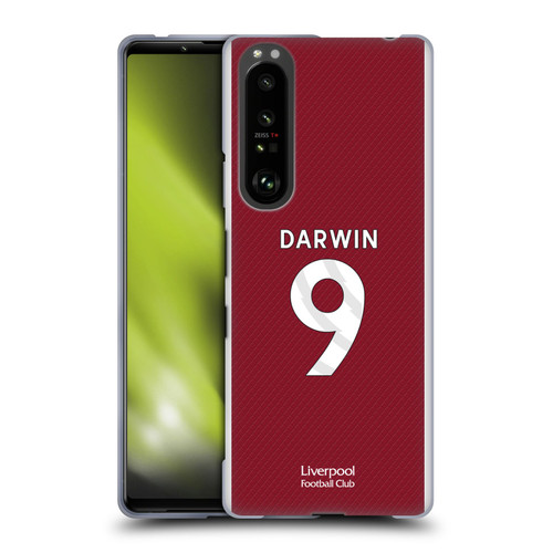 Liverpool Football Club 2023/24 Players Home Kit Darwin Núñez Soft Gel Case for Sony Xperia 1 III