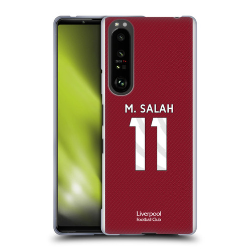 Liverpool Football Club 2023/24 Players Home Kit Mohamed Salah Soft Gel Case for Sony Xperia 1 III