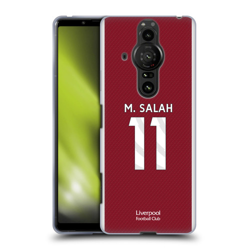 Liverpool Football Club 2023/24 Players Home Kit Mohamed Salah Soft Gel Case for Sony Xperia Pro-I