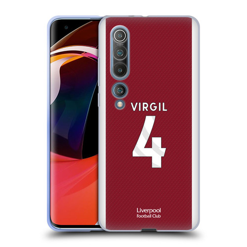 Liverpool Football Club 2023/24 Players Home Kit Virgil van Dijk Soft Gel Case for Xiaomi Mi 10 5G / Mi 10 Pro 5G