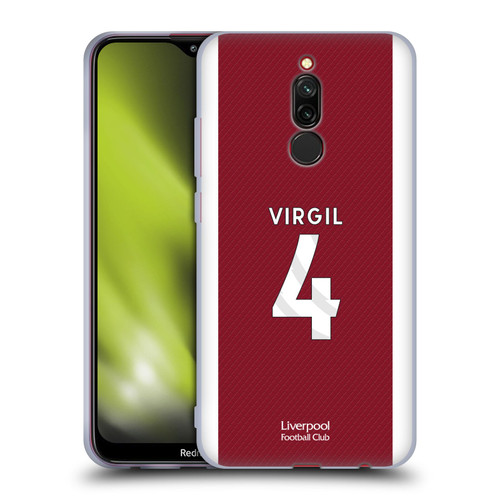 Liverpool Football Club 2023/24 Players Home Kit Virgil van Dijk Soft Gel Case for Xiaomi Redmi 8