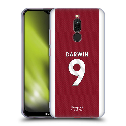 Liverpool Football Club 2023/24 Players Home Kit Darwin Núñez Soft Gel Case for Xiaomi Redmi 8