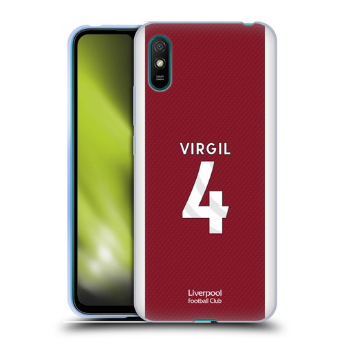 Liverpool Football Club 2023/24 Players Home Kit Virgil van Dijk Soft Gel Case for Xiaomi Redmi 9A / Redmi 9AT