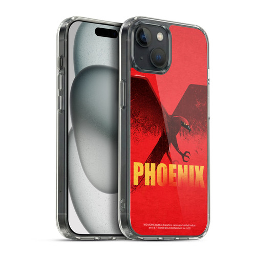 Fantastic Beasts: Secrets of Dumbledore Graphic Badges Phoenix Soft Gel Case for Apple iPhone 15 Plus & MagSafe